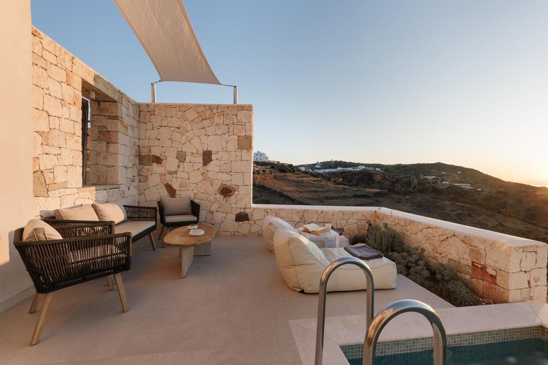 Anemolethe Aparthotel Kimolos Bagian luar foto